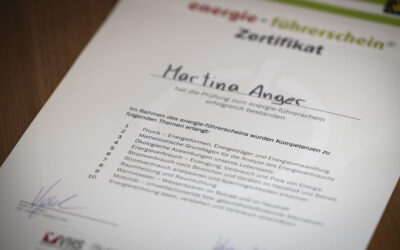 Energie-Führerschein Zertifikat