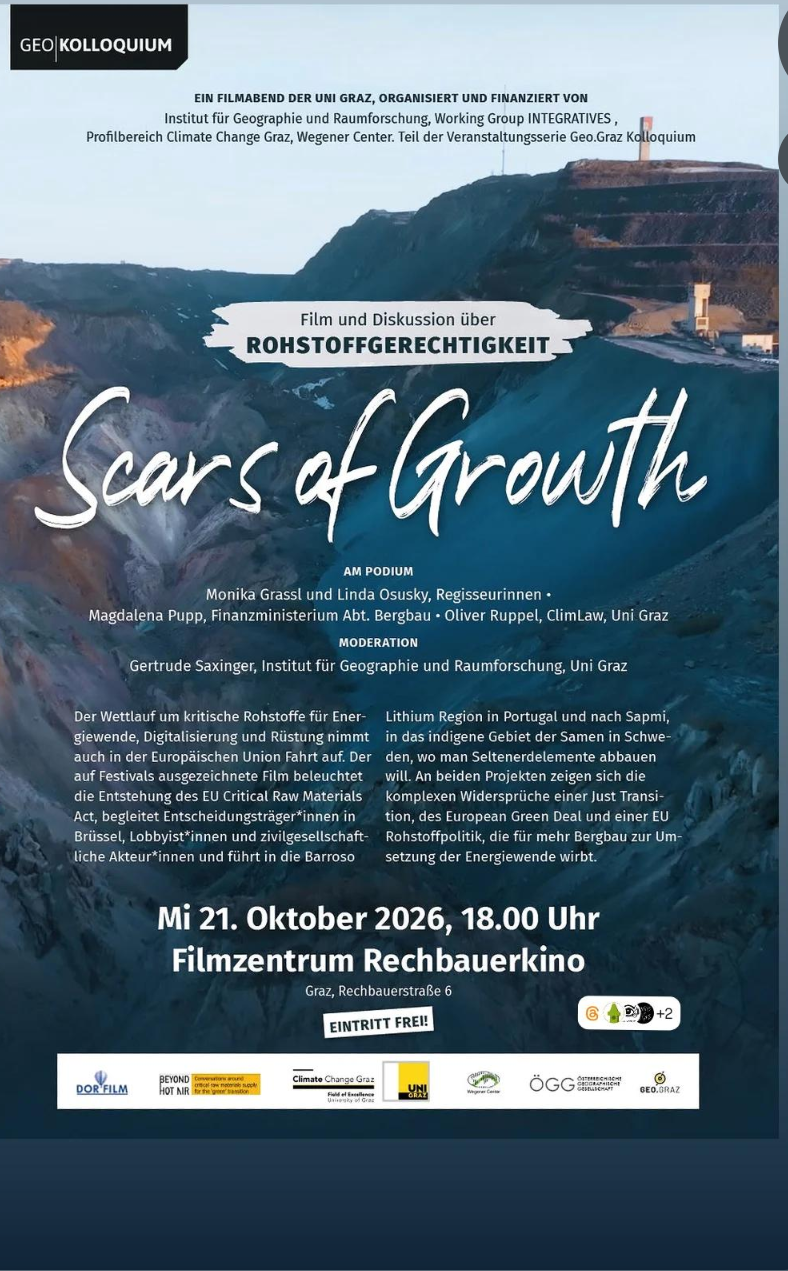 Film & Podiumsdiskussion: Scars of Growth